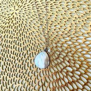 Mother of Pearl Pendant with Silver Frame